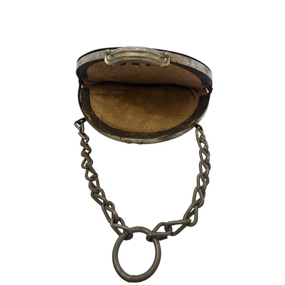 Beautiful Victorian Cut Steel And Embossed Metal Chatelaine Change Purse (A4546) - Picture 5 of 6